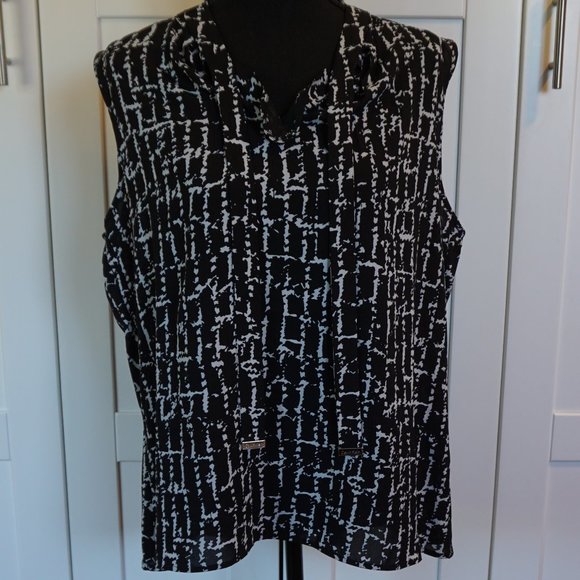 Calvin Klein Sleeveless Blouse Size XL - Picture 1 of 6